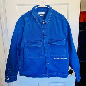 DENIM "NO WORRIES" JACKET